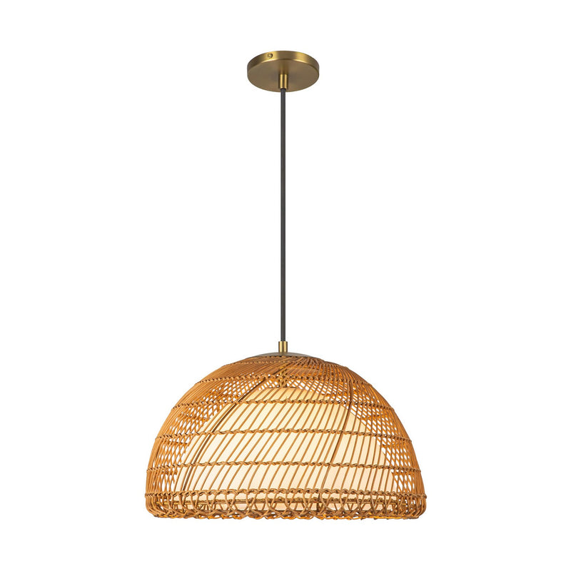 One Light Pendant<br /><span style="color:#4AB0CE;">Entrega: 4-10 dias en USA</span><br /><span style="color:#4AB0CE;font-size:60%;">PREGUNTE POR ENTREGA EN PANAMA</span><br />Collection: Bondi<br />Finish: Brushed Gold/Opal