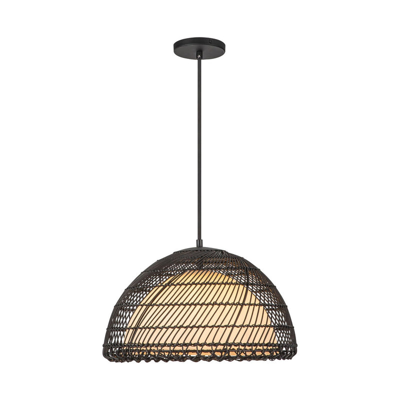 One Light Pendant<br /><span style="color:#4AB0CE;">Entrega: 2-3 semanas en USA</span><br /><span style="color:#4AB0CE;font-size:60%;">PREGUNTE POR ENTREGA EN PANAMA</span><br />Collection: Bondi<br />Finish: Matte Black/Opal
