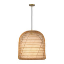 One Light Pendant<br /><span style="color:#4AB0CE;">Entrega: 4-10 dias en USA</span><br /><span style="color:#4AB0CE;font-size:60%;">PREGUNTE POR ENTREGA EN PANAMA</span><br />Collection: Bondi<br />Finish: Brushed Gold/Opal Glass