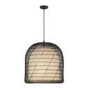 One Light Pendant<br /><span style="color:#4AB0CE;">Entrega: 4-10 dias en USA</span><br /><span style="color:#4AB0CE;font-size:60%;">PREGUNTE POR ENTREGA EN PANAMA</span><br />Collection: Bondi<br />Finish: Matte Black/Opal Glass
