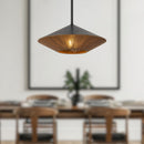 Alora - PD633215MBBR - One Light Pendant - Daphne - Matte Black/Brown Cotton Rope