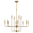 12 Light Chandelier<br /><span style="color:#4AB0CE;">Entrega: 4-10 dias en USA</span><br /><span style="color:#4AB0CE;font-size:60%;">PREGUNTE POR ENTREGA EN PANAMA</span><br />Collection: Avondale<br />Finish: Warm Brass