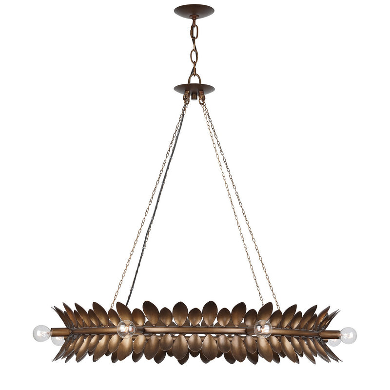 Eight Light Chandelier<br /><span style="color:#4AB0CE;">Entrega: 4-10 dias en USA</span><br /><span style="color:#4AB0CE;font-size:60%;">PREGUNTE POR ENTREGA EN PANAMA</span><br />Collection: Heiress<br />Finish: Patinated Bronze