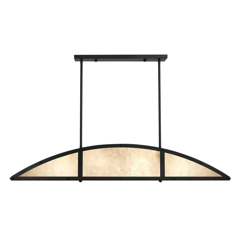 Four Light Linear Chandelier<br /><span style="color:#4AB0CE;">Entrega: 4-10 dias en USA</span><br /><span style="color:#4AB0CE;font-size:60%;">PREGUNTE POR ENTREGA EN PANAMA</span><br />Collection: Legacy<br />Finish: Matte Black