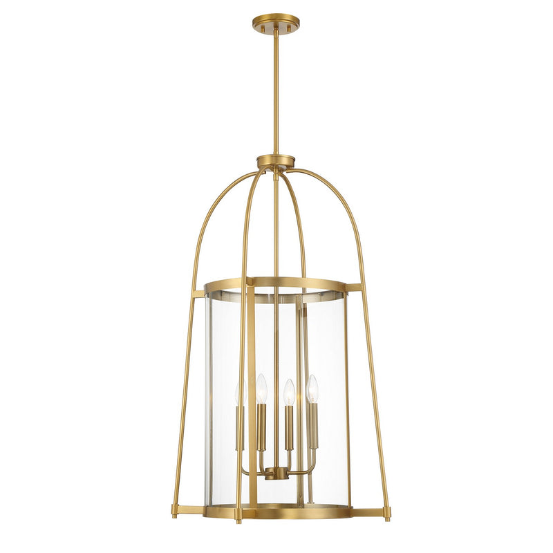 Four Light Pendant<br /><span style="color:#4AB0CE;">Entrega: 4-10 dias en USA</span><br /><span style="color:#4AB0CE;font-size:60%;">PREGUNTE POR ENTREGA EN PANAMA</span><br />Collection: Rosedale<br />Finish: Warm Brass
