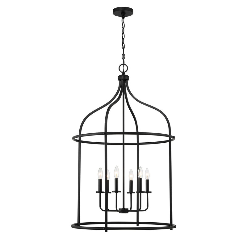 Six Light Pendant<br /><span style="color:#4AB0CE;">Entrega: 5-6 semanas en USA</span><br /><span style="color:#4AB0CE;font-size:60%;">PREGUNTE POR ENTREGA EN PANAMA</span><br />Collection: Brookstone<br />Finish: Matte Black