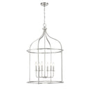 Six Light Pendant<br /><span style="color:#4AB0CE;">Entrega: 6-7 semanas en USA</span><br /><span style="color:#4AB0CE;font-size:60%;">PREGUNTE POR ENTREGA EN PANAMA</span><br />Collection: Brookstone<br />Finish: Satin Nickel