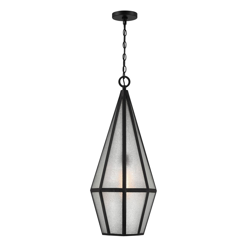 One Light Outdoor Hanging Lantern<br /><span style="color:#4AB0CE;">Entrega: 4-10 dias en USA</span><br /><span style="color:#4AB0CE;font-size:60%;">PREGUNTE POR ENTREGA EN PANAMA</span><br />Collection: Peninsula<br />Finish: Matte Black