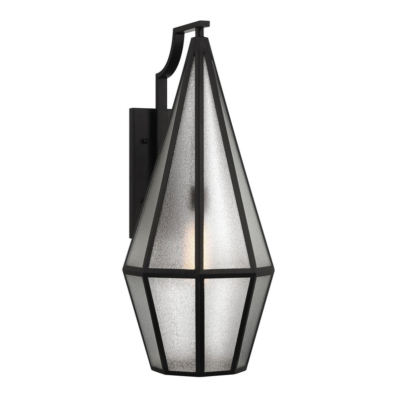 One Light Outdoor Wall Lantern<br /><span style="color:#4AB0CE;">Entrega: 4-10 dias en USA</span><br /><span style="color:#4AB0CE;font-size:60%;">PREGUNTE POR ENTREGA EN PANAMA</span><br />Collection: Peninsula<br />Finish: Matte Black