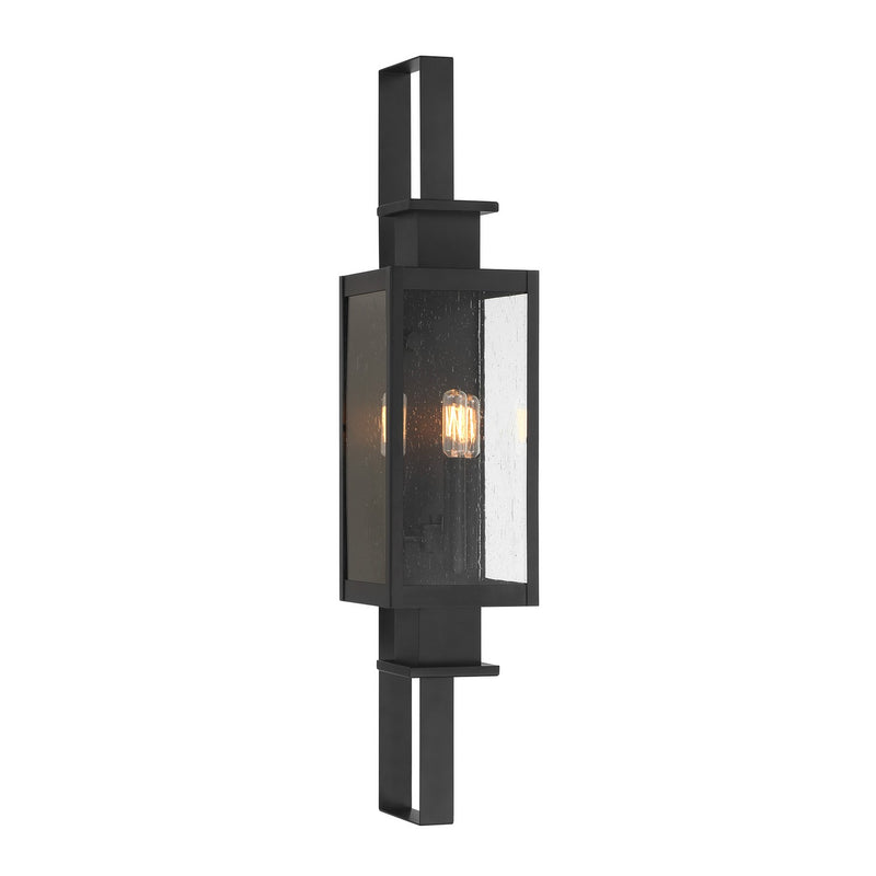 Three Light Outdoor Wall Lantern<br /><span style="color:#4AB0CE;">Entrega: 1-2 semanas en USA</span><br /><span style="color:#4AB0CE;font-size:60%;">PREGUNTE POR ENTREGA EN PANAMA</span><br />Collection: Ascott<br />Finish: Matte Black