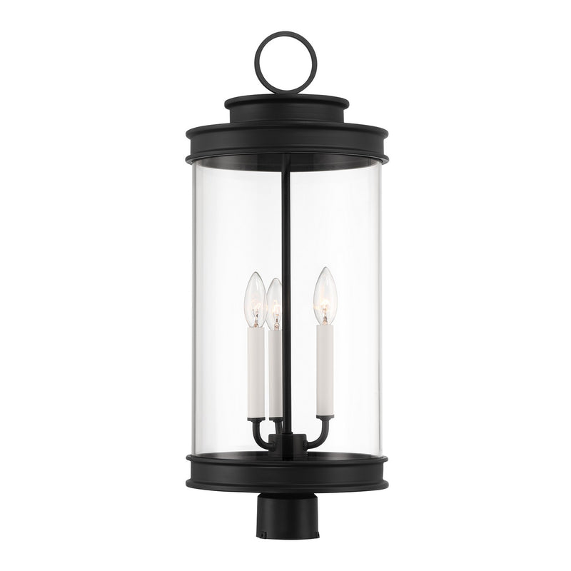 Three Light Outdoor Post Lantern<br /><span style="color:#4AB0CE;">Entrega: 4-10 dias en USA</span><br /><span style="color:#4AB0CE;font-size:60%;">PREGUNTE POR ENTREGA EN PANAMA</span><br />Collection: Englewood<br />Finish: Matte Black