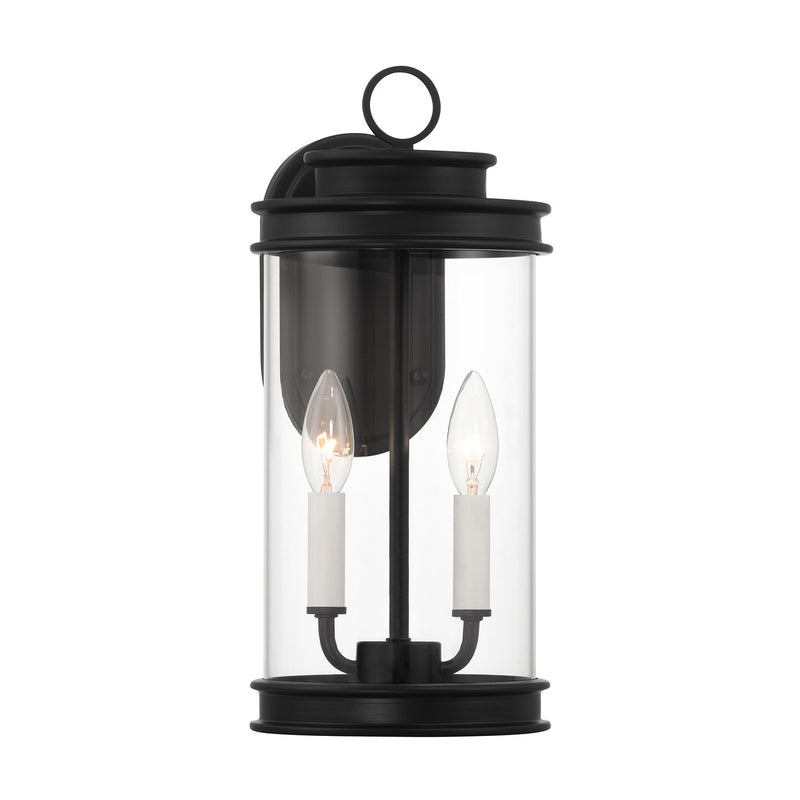 Two Light Outdoor Wall Lantern<br /><span style="color:#4AB0CE;">Entrega: 4-10 dias en USA</span><br /><span style="color:#4AB0CE;font-size:60%;">PREGUNTE POR ENTREGA EN PANAMA</span><br />Collection: Englewood<br />Finish: Matte Black