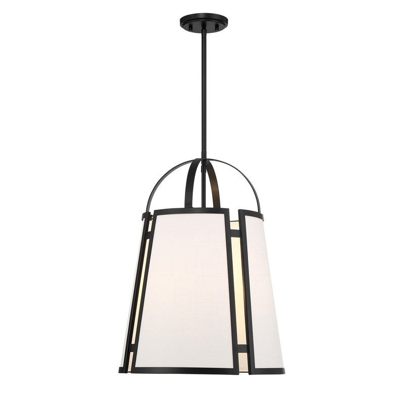 Four Light Pendant<br /><span style="color:#4AB0CE;">Entrega: 4-10 dias en USA</span><br /><span style="color:#4AB0CE;font-size:60%;">PREGUNTE POR ENTREGA EN PANAMA</span><br />Collection: Chartwell<br />Finish: Matte Black