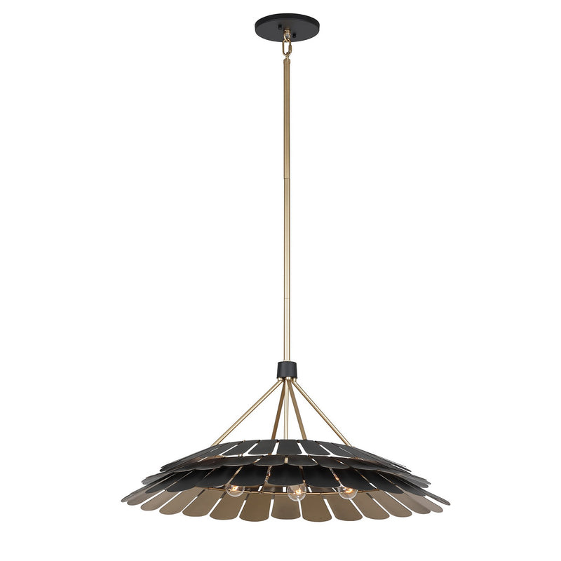 Six Light Pendant<br /><span style="color:#4AB0CE;">Entrega: 4-10 dias en USA</span><br /><span style="color:#4AB0CE;font-size:60%;">PREGUNTE POR ENTREGA EN PANAMA</span><br />Collection: Turaco<br />Finish: Midnight