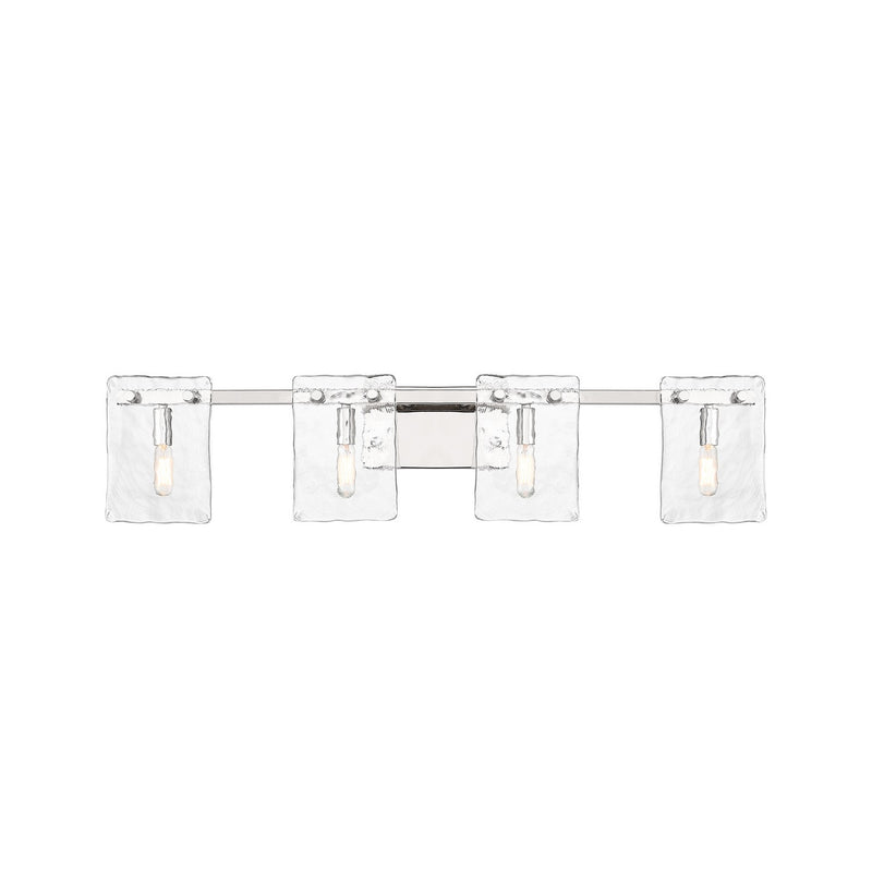 Four Light Bathroom Vanity<br /><span style="color:#4AB0CE;">Entrega: 4-10 dias en USA</span><br /><span style="color:#4AB0CE;font-size:60%;">PREGUNTE POR ENTREGA EN PANAMA</span><br />Collection: Genry<br />Finish: Polished Nickel