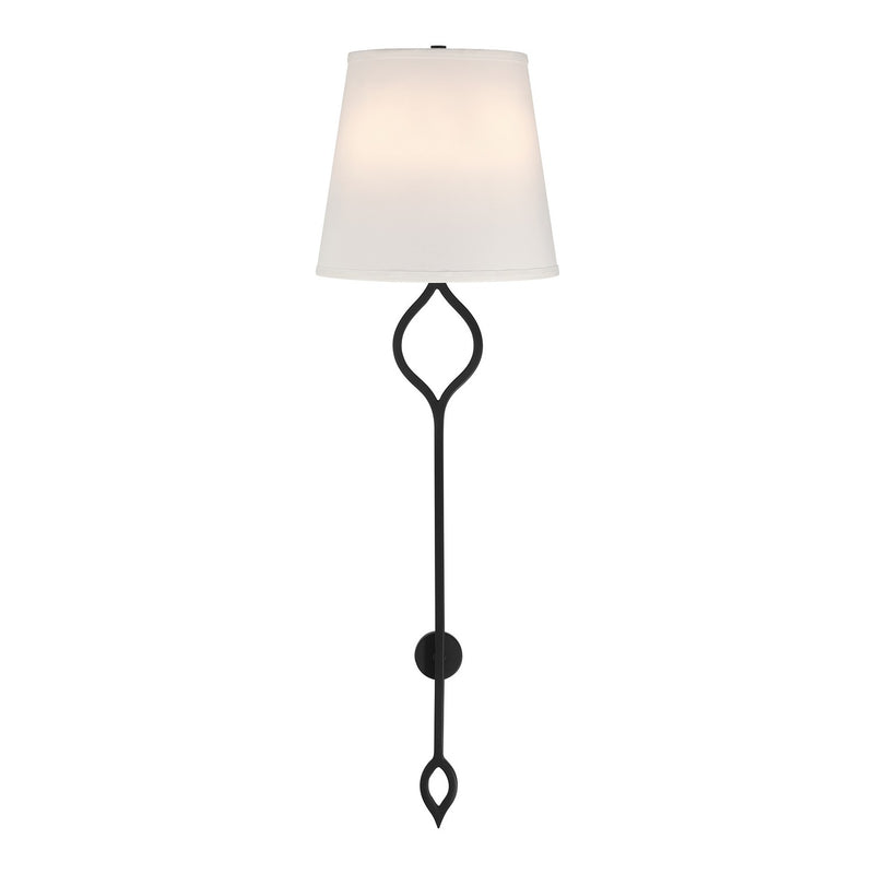 Two Light Wall Sconce<br /><span style="color:#4AB0CE;">Entrega: 4-10 dias en USA</span><br /><span style="color:#4AB0CE;font-size:60%;">PREGUNTE POR ENTREGA EN PANAMA</span><br />Collection: Roxbury<br />Finish: Matte Black