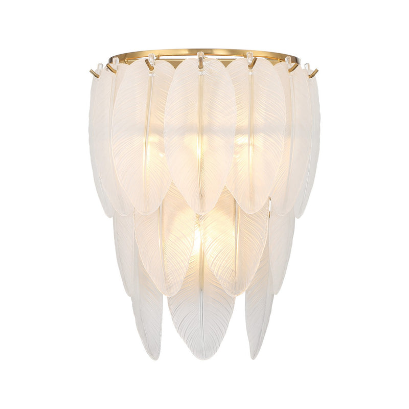 Three Light Wall Sconce<br /><span style="color:#4AB0CE;">Entrega: 4-10 dias en USA</span><br /><span style="color:#4AB0CE;font-size:60%;">PREGUNTE POR ENTREGA EN PANAMA</span><br />Collection: Boa<br />Finish: Warm Brass