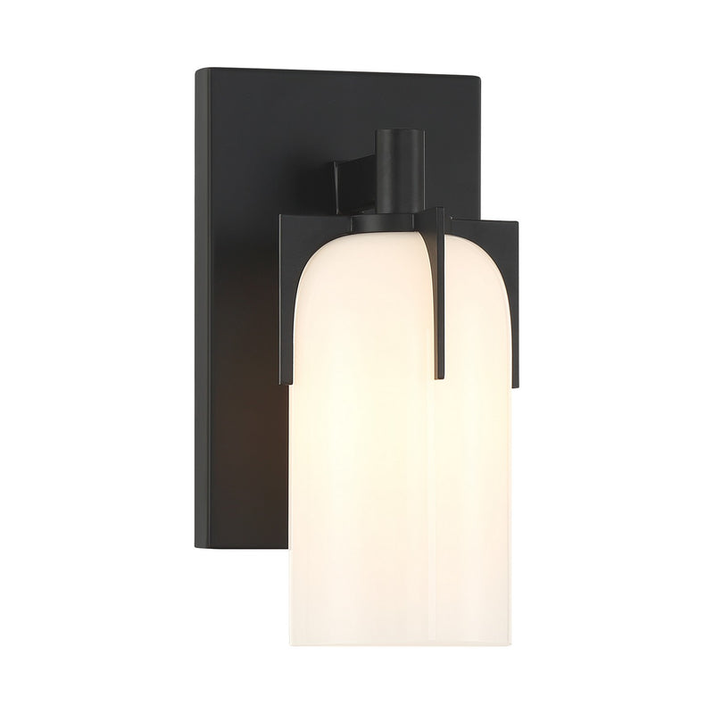 One Light Bathroom Vanity<br /><span style="color:#4AB0CE;">Entrega: 4-10 dias en USA</span><br /><span style="color:#4AB0CE;font-size:60%;">PREGUNTE POR ENTREGA EN PANAMA</span><br />Collection: Caldwell<br />Finish: Matte Black
