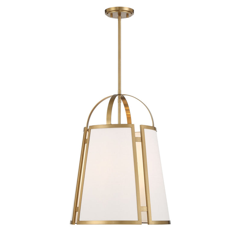 Four Light Pendant<br /><span style="color:#4AB0CE;">Entrega: 4-10 dias en USA</span><br /><span style="color:#4AB0CE;font-size:60%;">PREGUNTE POR ENTREGA EN PANAMA</span><br />Collection: Chartwell<br />Finish: Warm Brass