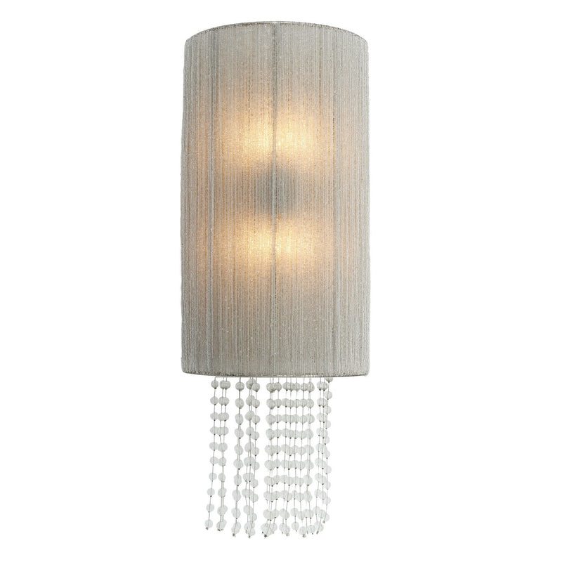Two Light Wall Sconce<br /><span style="color:#4AB0CE;">Entrega: 4-10 dias en USA</span><br /><span style="color:#4AB0CE;font-size:60%;">PREGUNTE POR ENTREGA EN PANAMA</span><br />Collection: Crystal Reign<br />Finish: Polished Nickel