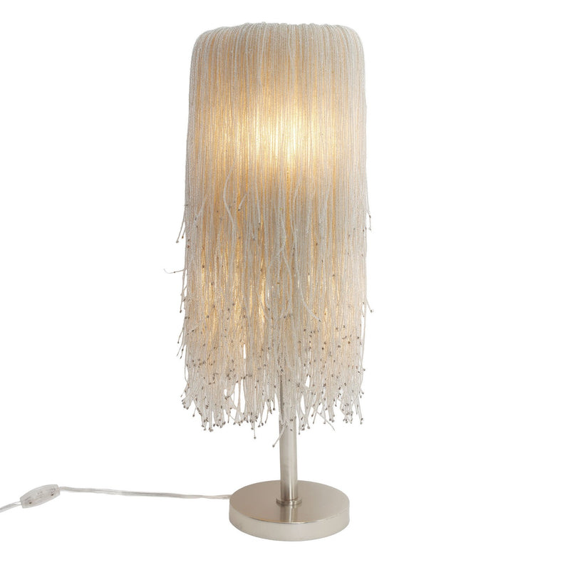 Two Light Table Lamp<br /><span style="color:#4AB0CE;">Entrega: 4-10 dias en USA</span><br /><span style="color:#4AB0CE;font-size:60%;">PREGUNTE POR ENTREGA EN PANAMA</span><br />Collection: Crystal Reign<br />Finish: Polished Nickel
