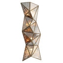 Four Light Wall Sconce<br /><span style="color:#4AB0CE;">Entrega: 4-10 dias en USA</span><br /><span style="color:#4AB0CE;font-size:60%;">PREGUNTE POR ENTREGA EN PANAMA</span><br />Collection: Geo-Gem<br />Finish: Artisan Brass