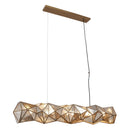 Eight Light Island Pendant<br /><span style="color:#4AB0CE;">Entrega: 4-10 dias en USA</span><br /><span style="color:#4AB0CE;font-size:60%;">PREGUNTE POR ENTREGA EN PANAMA</span><br />Collection: Geo-Gem<br />Finish: Artisan Brass