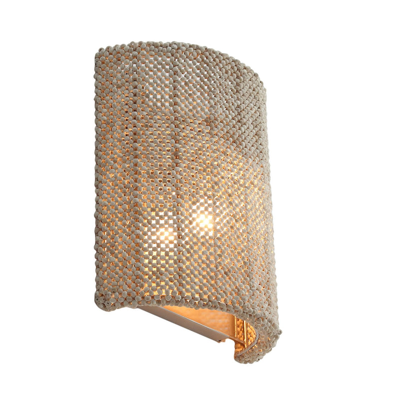 One Light Wall Sconce<br /><span style="color:#4AB0CE;">Entrega: 1-2 semanas en USA</span><br /><span style="color:#4AB0CE;font-size:60%;">PREGUNTE POR ENTREGA EN PANAMA</span><br />Collection: Copra<br />Finish: Brushed Nickel