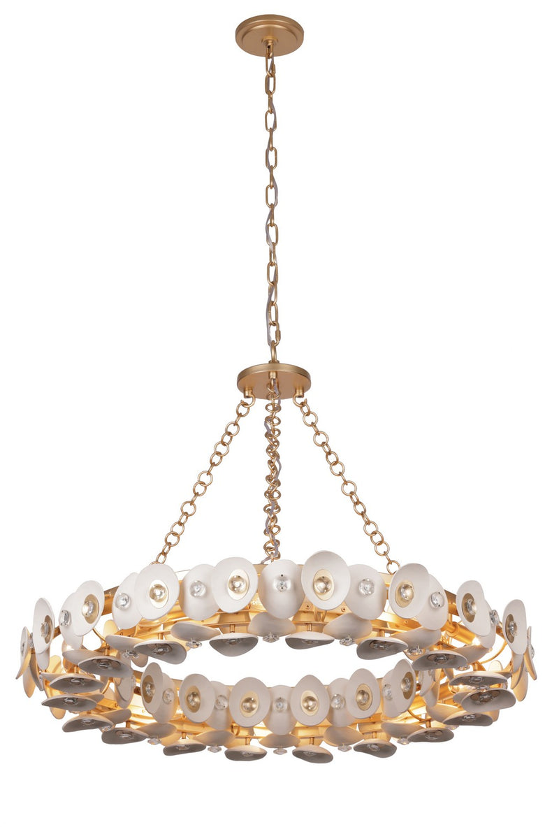 Ten Light Pendant<br /><span style="color:#4AB0CE;">Entrega: 4-10 dias en USA</span><br /><span style="color:#4AB0CE;font-size:60%;">PREGUNTE POR ENTREGA EN PANAMA</span><br />Collection: Niu<br />Finish: Fawn Gold