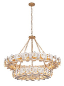 22 Light Chandelier<br /><span style="color:#4AB0CE;">Entrega: 4-10 dias en USA</span><br /><span style="color:#4AB0CE;font-size:60%;">PREGUNTE POR ENTREGA EN PANAMA</span><br />Collection: Niu<br />Finish: Fawn Gold