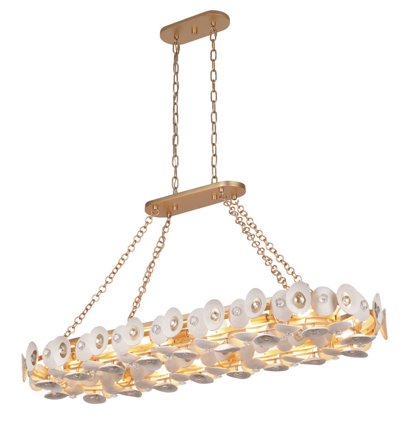 14 Light Island Pendant<br /><span style="color:#4AB0CE;">Entrega: 4-10 dias en USA</span><br /><span style="color:#4AB0CE;font-size:60%;">PREGUNTE POR ENTREGA EN PANAMA</span><br />Collection: Niu<br />Finish: Fawn Gold