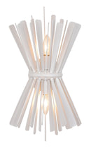Two Light Wall Sconce<br /><span style="color:#4AB0CE;">Entrega: 4-10 dias en USA</span><br /><span style="color:#4AB0CE;font-size:60%;">PREGUNTE POR ENTREGA EN PANAMA</span><br />Collection: Confluence<br />Finish: Piastra White