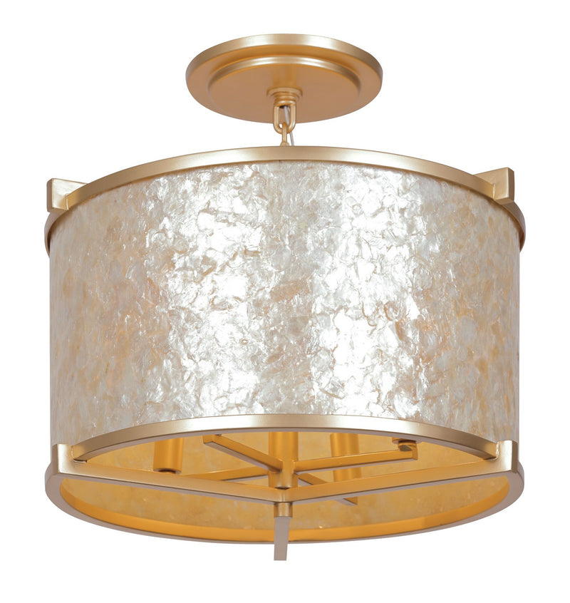 Four Light Semi Flush Mount<br /><span style="color:#4AB0CE;">Entrega: 4-10 dias en USA</span><br /><span style="color:#4AB0CE;font-size:60%;">PREGUNTE POR ENTREGA EN PANAMA</span><br />Collection: Sommers Bend<br />Finish: Fawn Gold