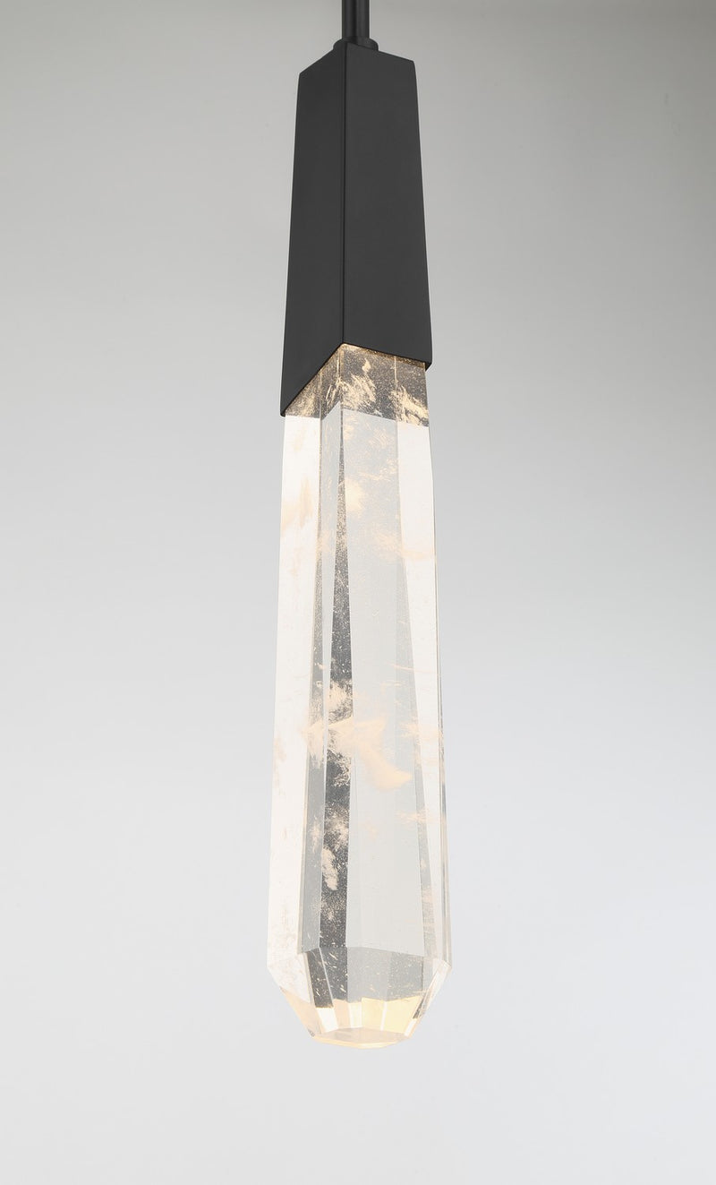 George Kovacs - P1283-66A-L - LED Pendant - Drifting Droplets - Coal Black