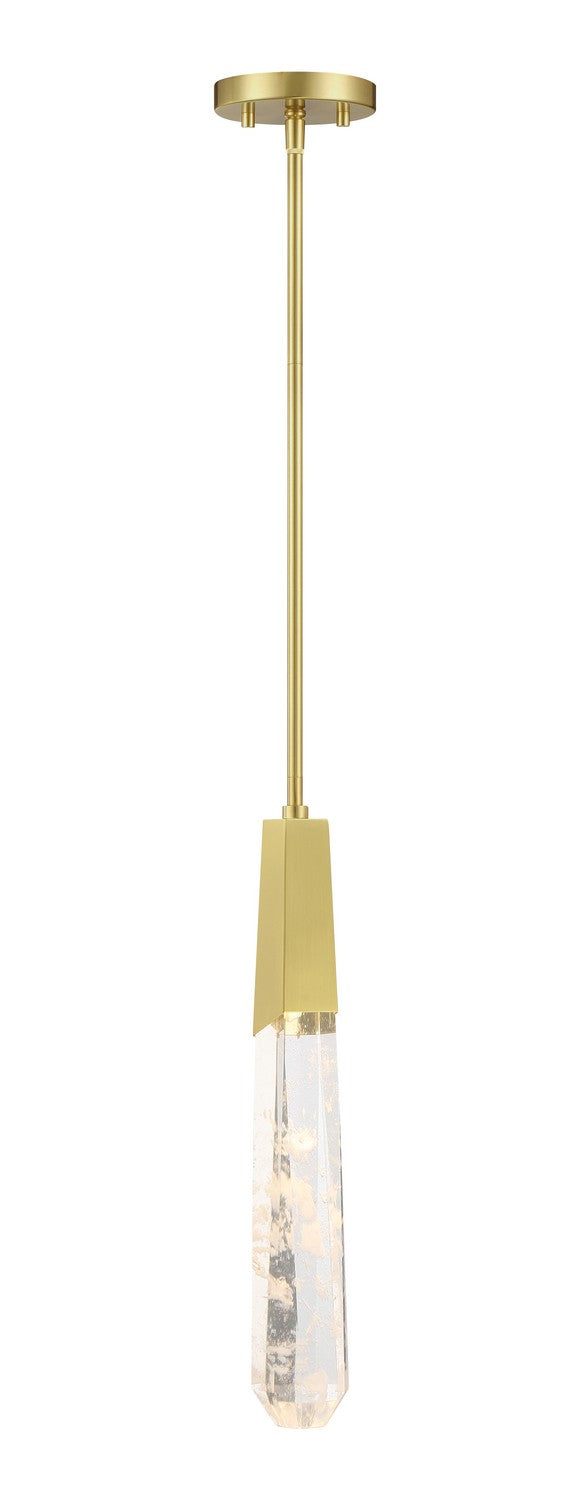 LED Mini Pendant<br /><span style="color:#4AB0CE;">Entrega: 4-10 dias en USA</span><br /><span style="color:#4AB0CE;font-size:60%;">PREGUNTE POR ENTREGA EN PANAMA</span><br />Collection: Drifting Droplets<br />Finish: Brushed Brass