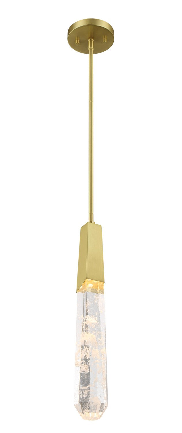 LED Mini Pendant<br /><span style="color:#4AB0CE;">Entrega: 4-10 dias en USA</span><br /><span style="color:#4AB0CE;font-size:60%;">PREGUNTE POR ENTREGA EN PANAMA</span><br />Collection: Drifting Droplets<br />Finish: Brushed Brass