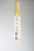 George Kovacs - P1283-859-L - LED Mini Pendant - Drifting Droplets - Brushed Brass