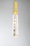 George Kovacs - P1283-859-L - LED Mini Pendant - Drifting Droplets - Brushed Brass
