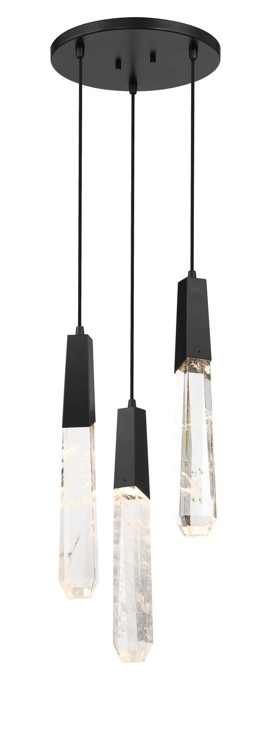 LED Pendant<br /><span style="color:#4AB0CE;">Entrega: 4-10 dias en USA</span><br /><span style="color:#4AB0CE;font-size:60%;">PREGUNTE POR ENTREGA EN PANAMA</span><br />Collection: Drifting Droplets<br />Finish: Coal Black
