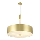 LED Pendant<br /><span style="color:#4AB0CE;">Entrega: 4-10 dias en USA</span><br /><span style="color:#4AB0CE;font-size:60%;">PREGUNTE POR ENTREGA EN PANAMA</span><br />Collection: Drifting Droplets<br />Finish: Brushed Brass