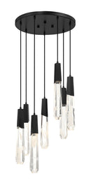 LED Pendant<br /><span style="color:#4AB0CE;">Entrega: 4-10 dias en USA</span><br /><span style="color:#4AB0CE;font-size:60%;">PREGUNTE POR ENTREGA EN PANAMA</span><br />Collection: Drifting Droplets<br />Finish: Coal Black