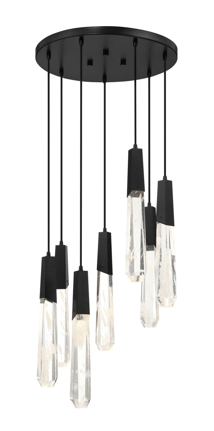 LED Pendant<br /><span style="color:#4AB0CE;">Entrega: 4-10 dias en USA</span><br /><span style="color:#4AB0CE;font-size:60%;">PREGUNTE POR ENTREGA EN PANAMA</span><br />Collection: Drifting Droplets<br />Finish: Coal Black