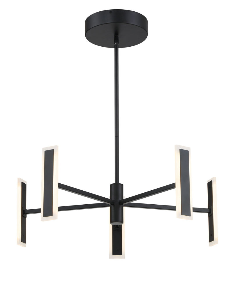 LED Chandelier<br /><span style="color:#4AB0CE;">Entrega: 4-10 dias en USA</span><br /><span style="color:#4AB0CE;font-size:60%;">PREGUNTE POR ENTREGA EN PANAMA</span><br />Collection: Edge<br />Finish: Coal Black