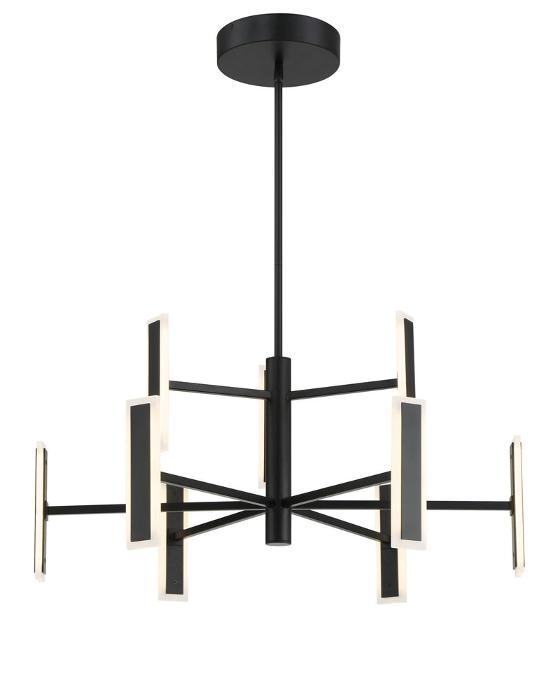 LED Chandelier<br /><span style="color:#4AB0CE;">Entrega: 4-10 dias en USA</span><br /><span style="color:#4AB0CE;font-size:60%;">PREGUNTE POR ENTREGA EN PANAMA</span><br />Collection: Edge<br />Finish: Coal Black