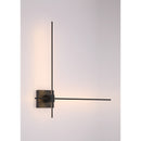 LED Wall Sconce<br /><span style="color:#4AB0CE;">Entrega: 4-10 dias en USA</span><br /><span style="color:#4AB0CE;font-size:60%;">PREGUNTE POR ENTREGA EN PANAMA</span><br />Collection: Parker<br />Finish: Coal Black