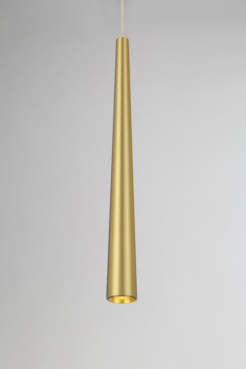 George Kovacs - P1458-695-L - LED Mini Pendant - Stretch - Soft Brass