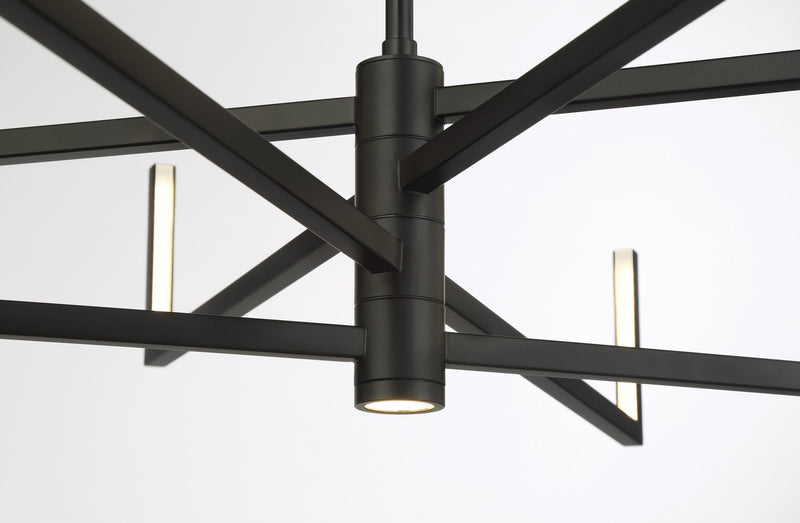 George Kovacs - P1478-66A-L - LED Chandelier - Articular - Coal Black