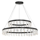LED Chandelier<br /><span style="color:#4AB0CE;">Entrega: 4-10 dias en USA</span><br /><span style="color:#4AB0CE;font-size:60%;">PREGUNTE POR ENTREGA EN PANAMA</span><br />Collection: Artic Glacier<br />Finish: Coal Black