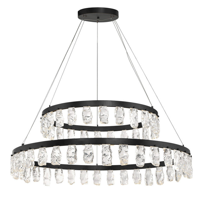 LED Chandelier<br /><span style="color:#4AB0CE;">Entrega: 4-10 dias en USA</span><br /><span style="color:#4AB0CE;font-size:60%;">PREGUNTE POR ENTREGA EN PANAMA</span><br />Collection: Artic Glacier<br />Finish: Coal Black