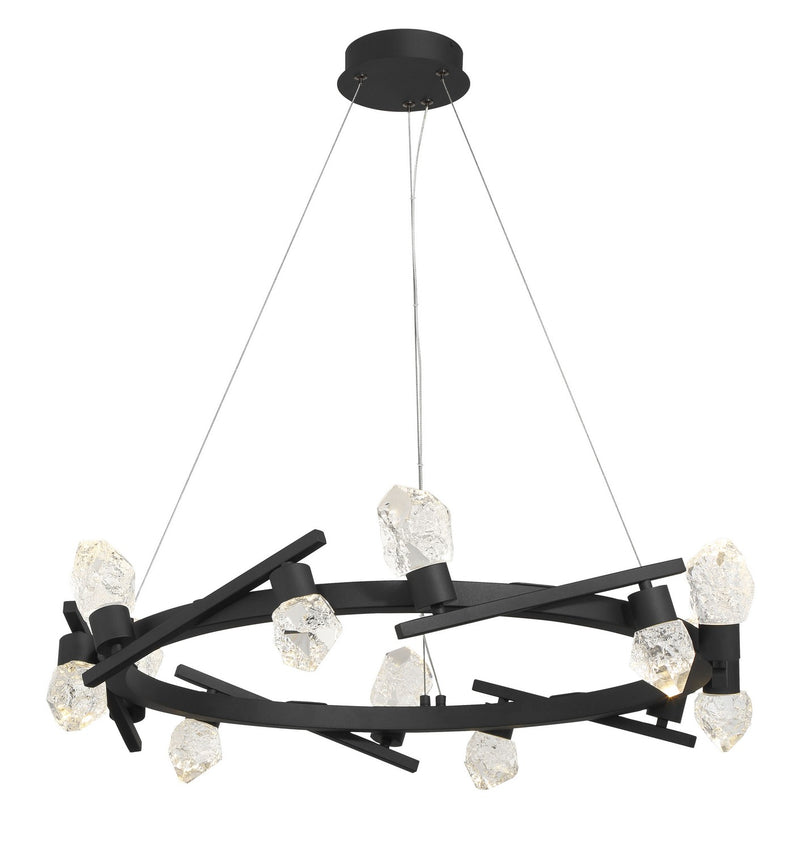 LED Chandelier<br /><span style="color:#4AB0CE;">Entrega: 4-10 dias en USA</span><br /><span style="color:#4AB0CE;font-size:60%;">PREGUNTE POR ENTREGA EN PANAMA</span><br />Collection: Kosmyc<br />Finish: Sand Coal Black